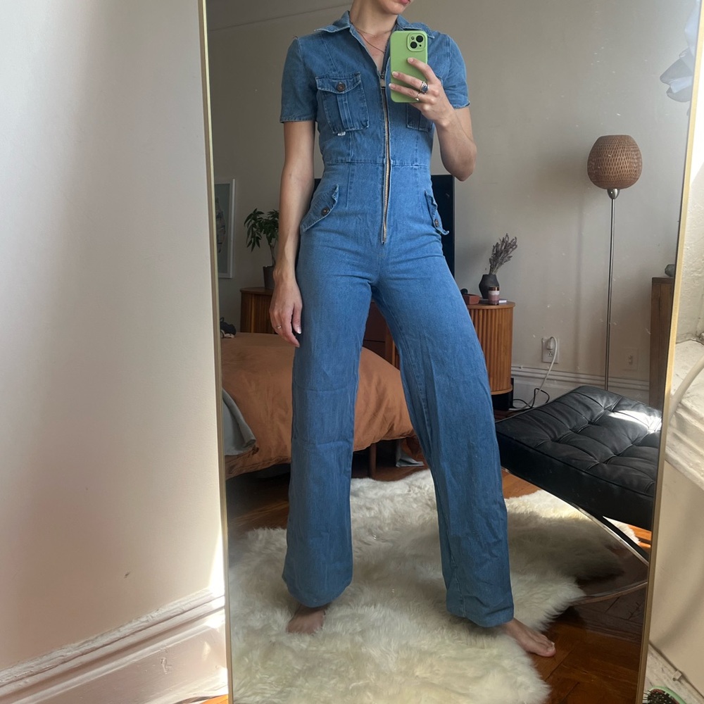 COPY - Vintage 1970s Jean jumpsuit